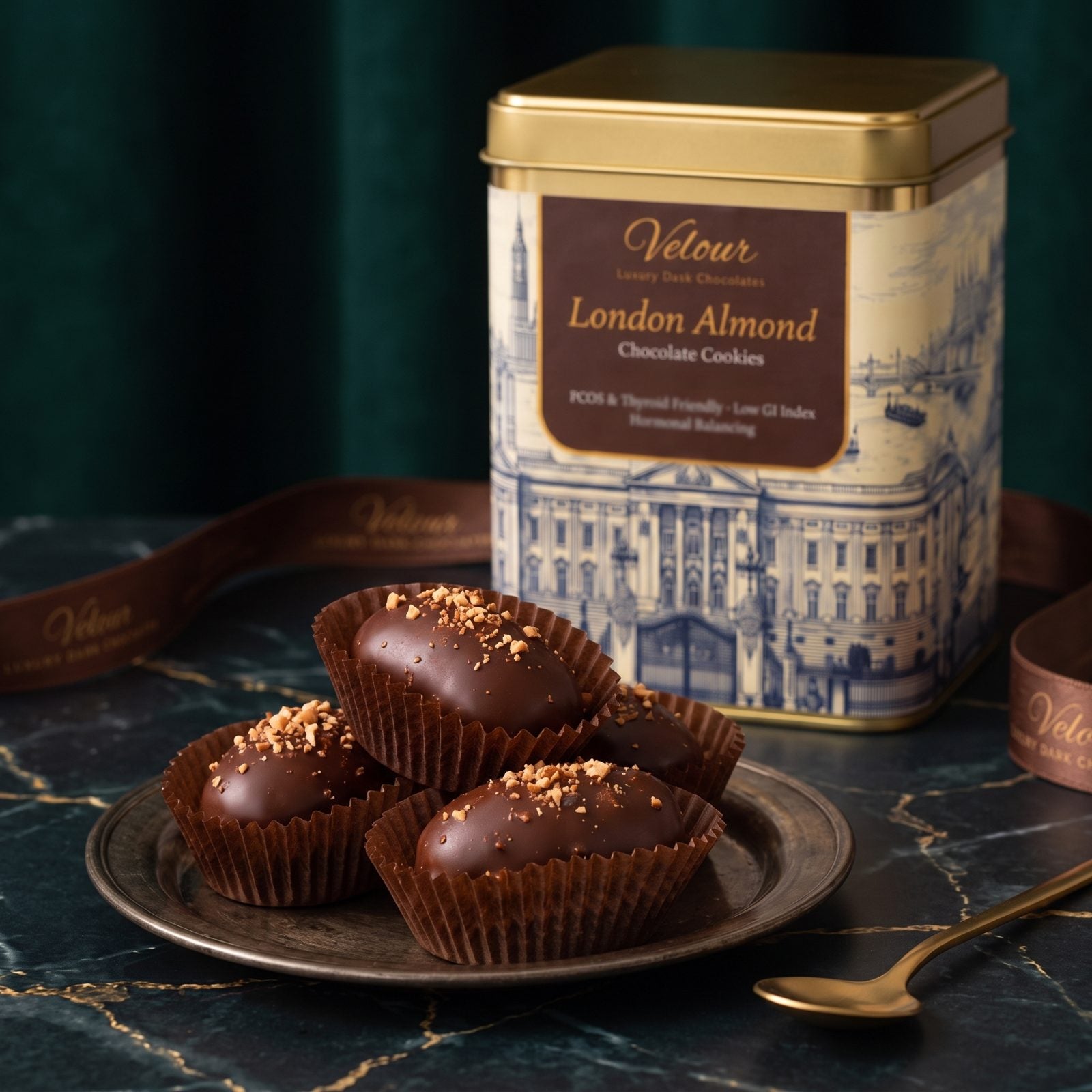 A tin of Velour cookies