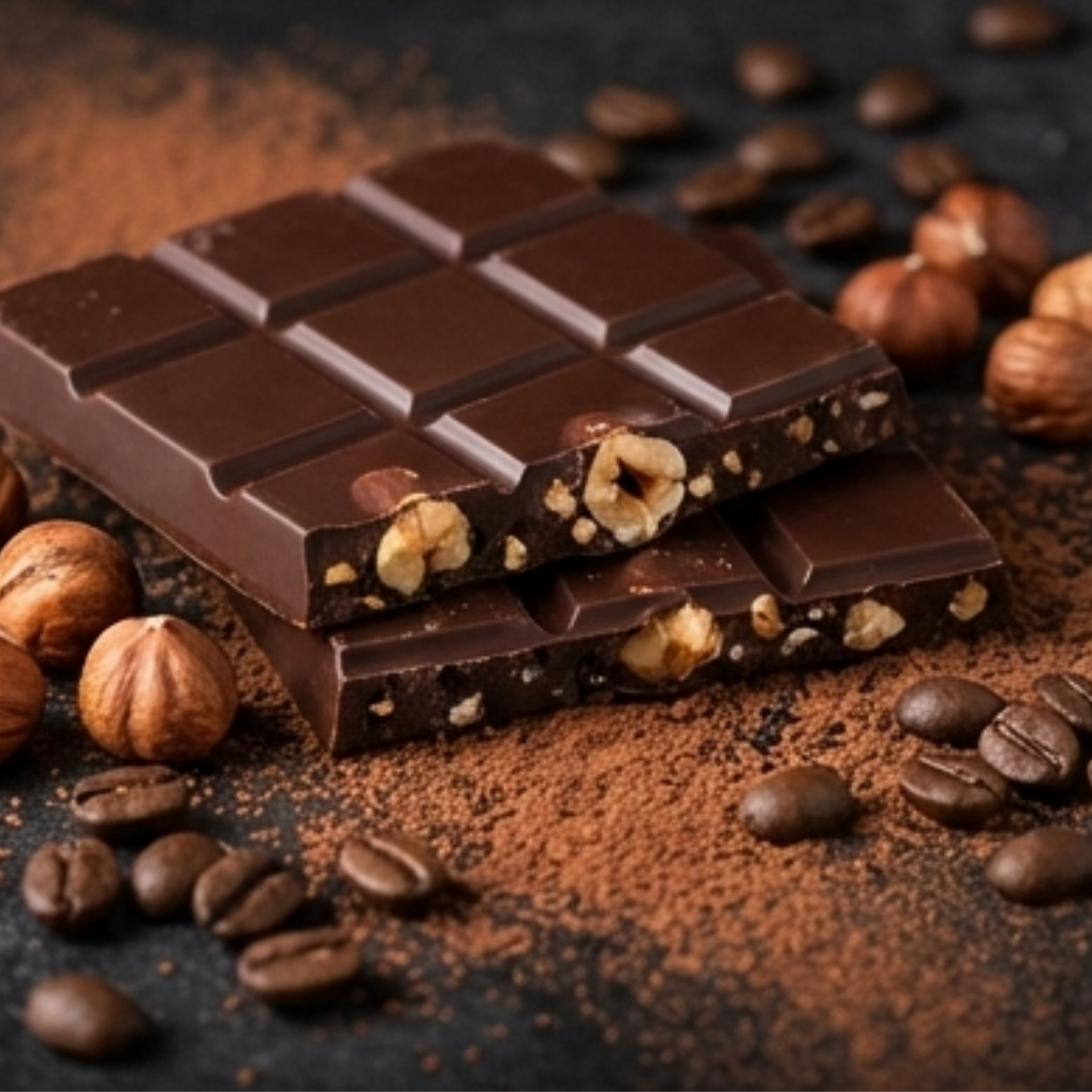 60% Hazelnut Espresso Chocolate Bar