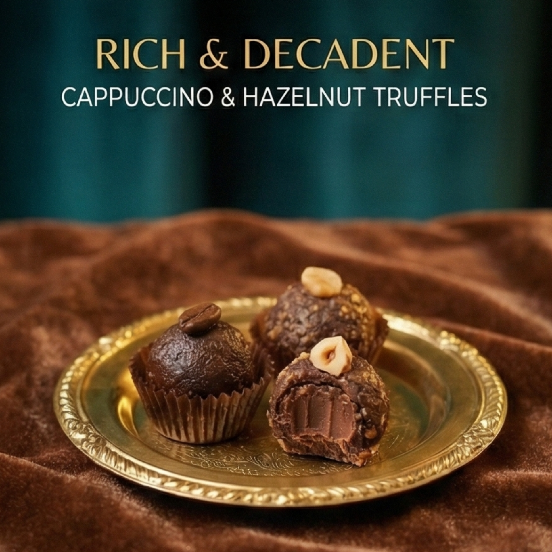 Assorted Hazelnut & Cappuccino Truffles Chocolate Box - Dawn Chorus Duet