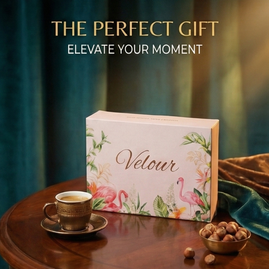 Gourmet Chocolate Truffle Gift Set — Hazelnut & Cappuccino, 12 Pieces
