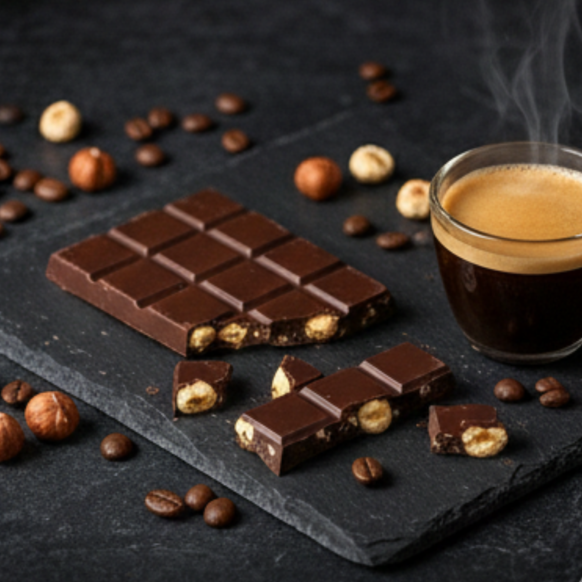 60% Hazelnut Espresso Chocolate Bar