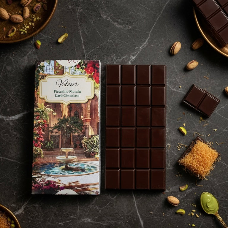 Pistachio Kunafa Chocolate Bar