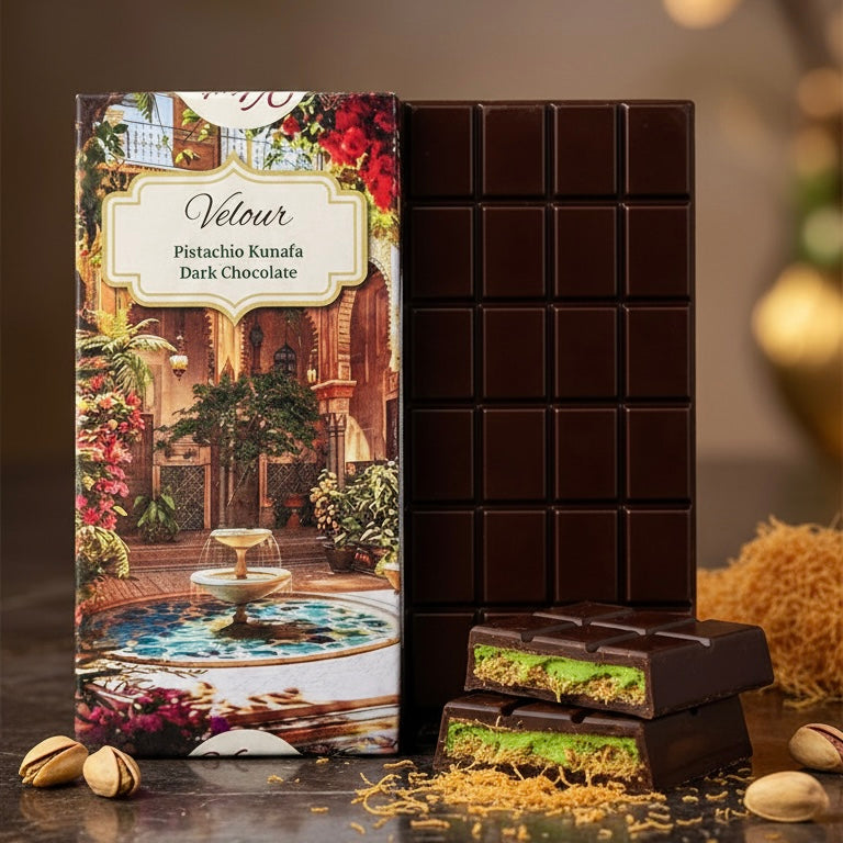 Pistachio Kunafa Chocolate Bar