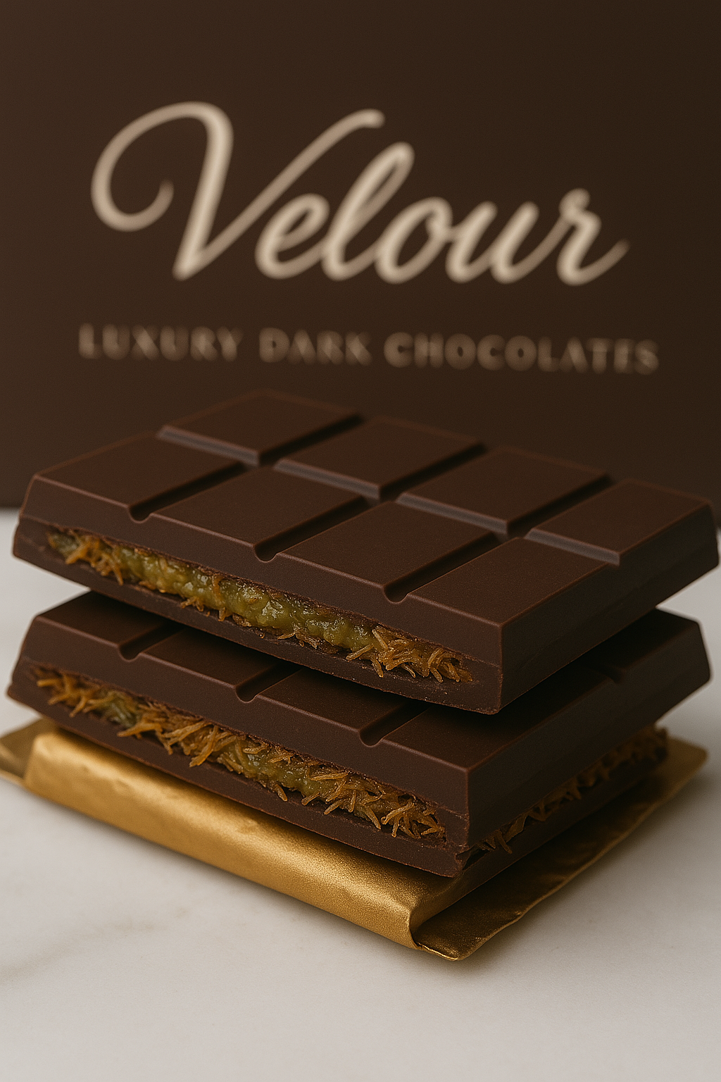 Pistachio Kunafa Chocolate Bar