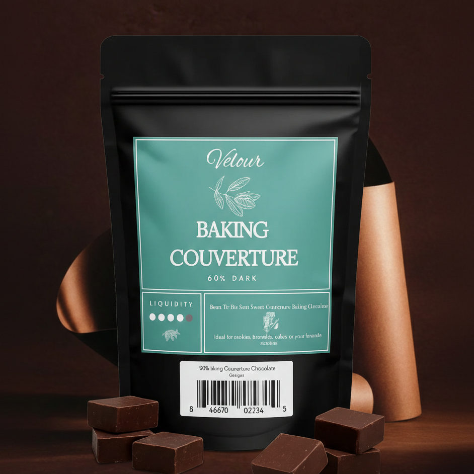 60% Baking Couverture Chocolate - Vegan (250gm)