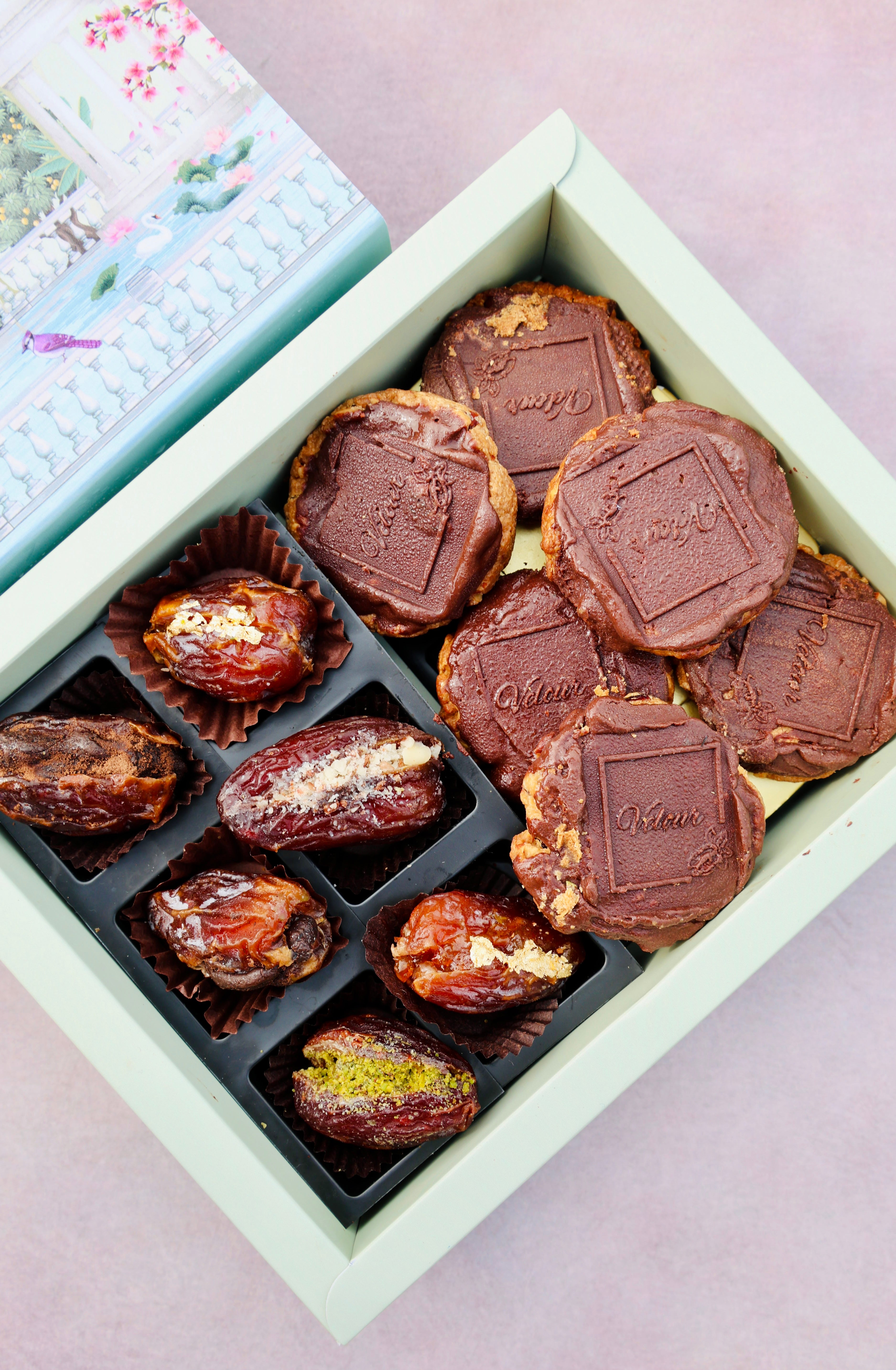 Stuffed Dates & Florentine Assortment Box - Bloom & Berry Bounty