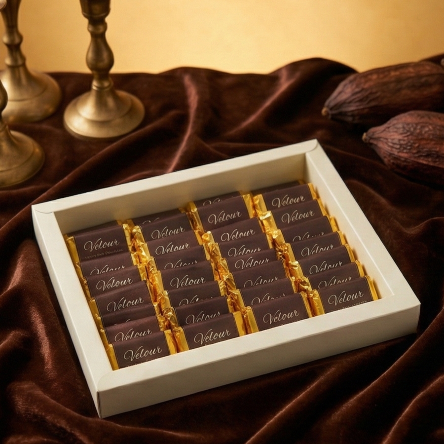 Assorted Vegan Dark Chocolate Minis — Gift Box of 32