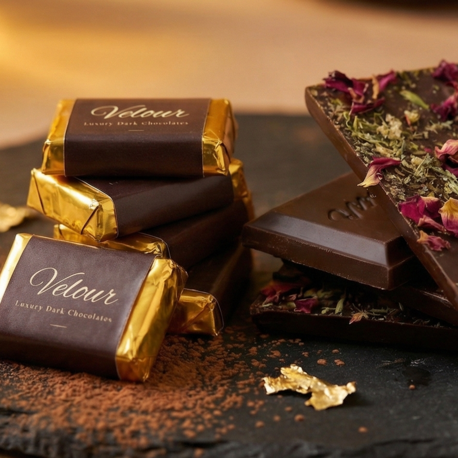 Assorted Vegan Dark Chocolate Minis — Gift Box of 32