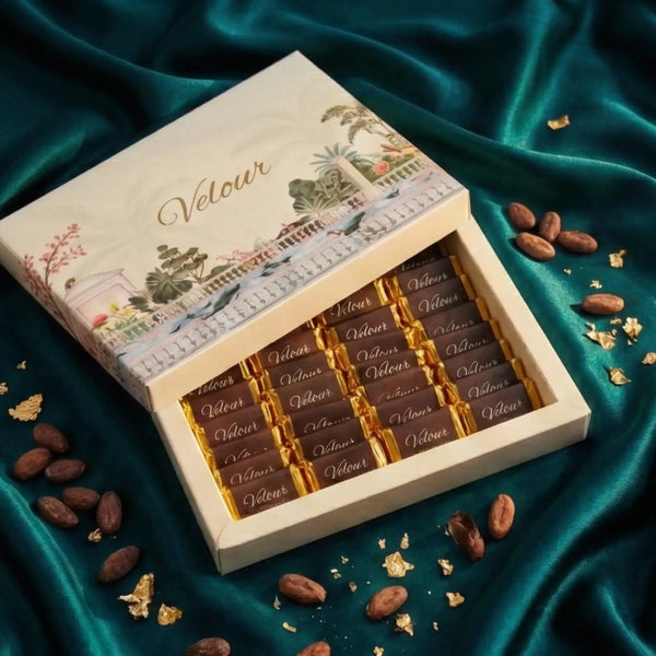 Assorted Vegan Dark Chocolate Minis — Gift Box of 32