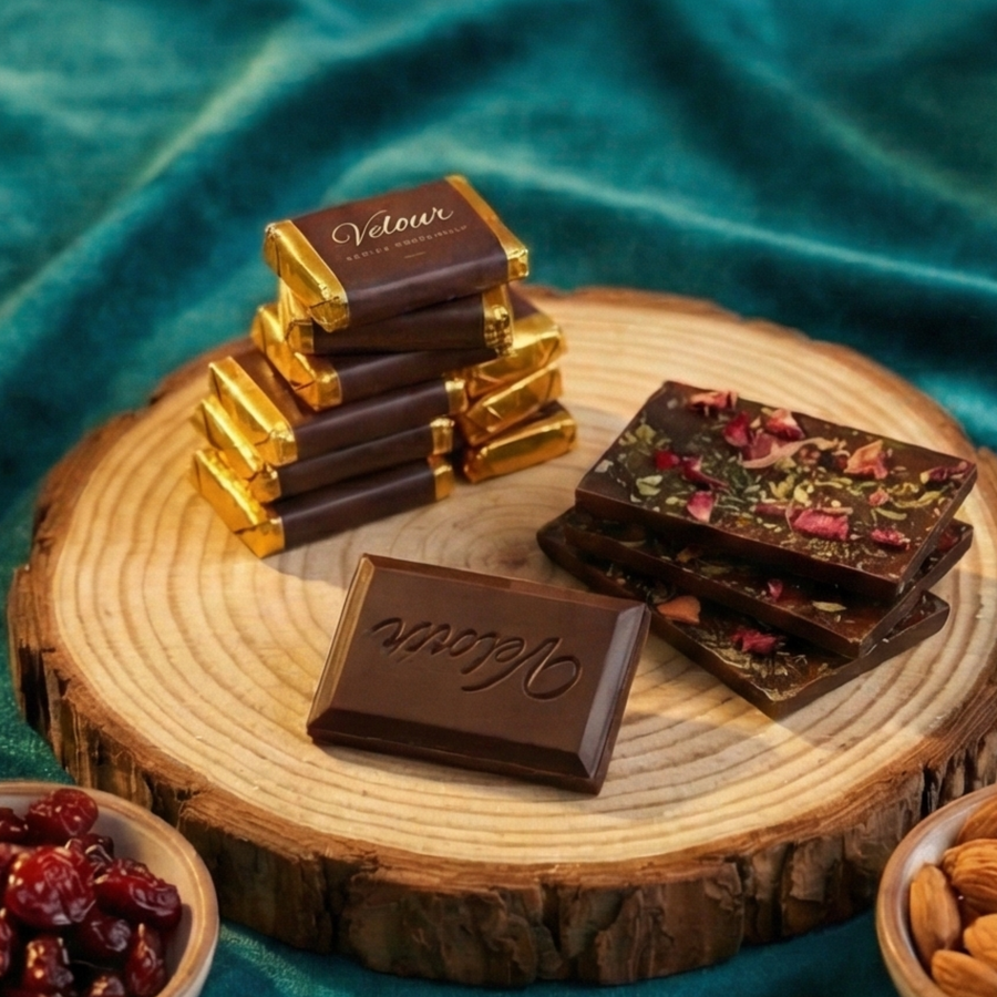 Assorted Vegan Dark Chocolate Minis — Gift Box of 32