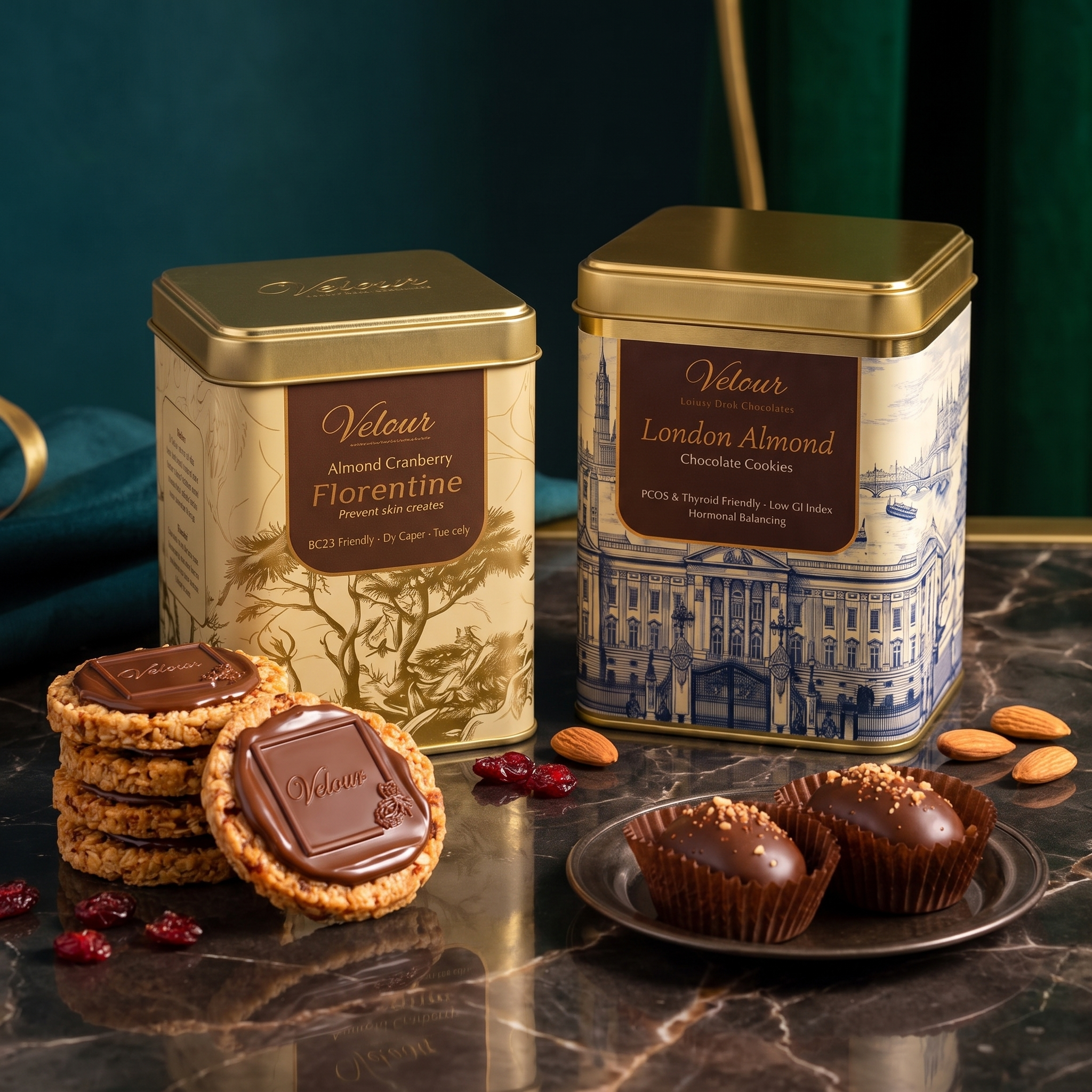 Hormonal-Friendly Cookie Bundle — Florentine & London Almond Cookies